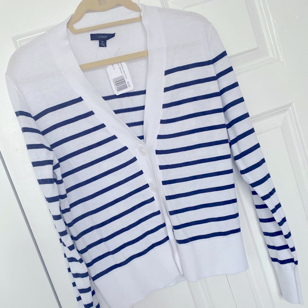 J. Crew Striped Cardigan - Brand New